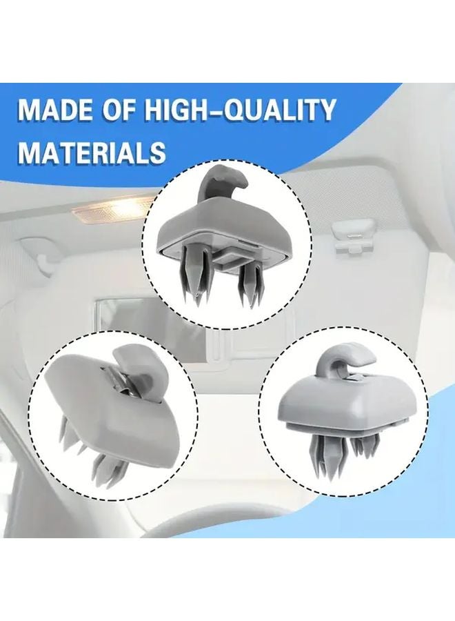 Black Sun Visor Hooks And Clips For Audi A3 A4L A6L A7 Q5 Q3 - Image 4